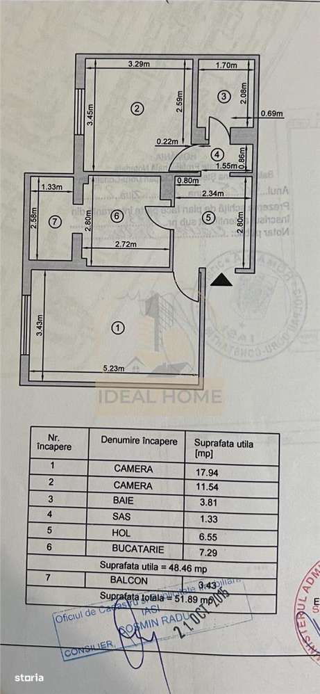 Selgros - 2 Camere Decomandat -Etaj 1 -Bloc 1986 - Imagine principală: 4/11