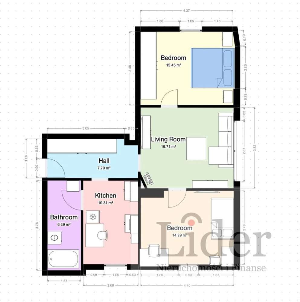 Mieszkanie na sprzedaż – Lębork, Aleja Wolności-1