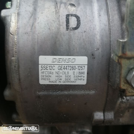 Compressor AC Toyota Auris de 2009, 2.0 D4D, ref 447260-1257. - 2