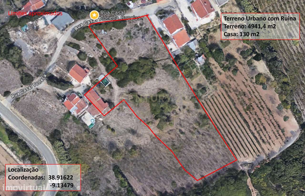 Terreno urbano com casa em ruína na Bemposta, Bucelas-22