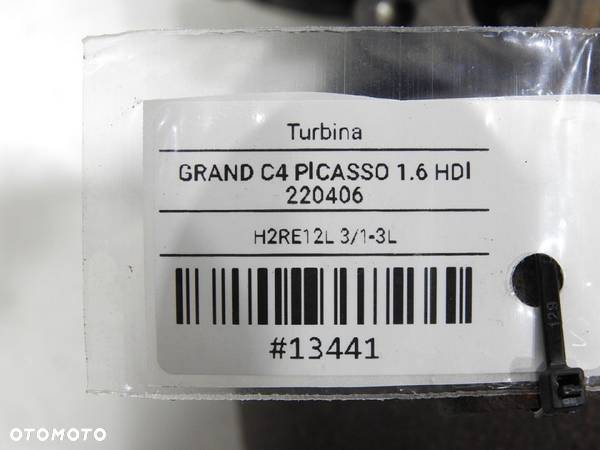 TURBOSPRĘŻARKA TURBINA C4 GRAND PICASSO 1.6 HDI - 9