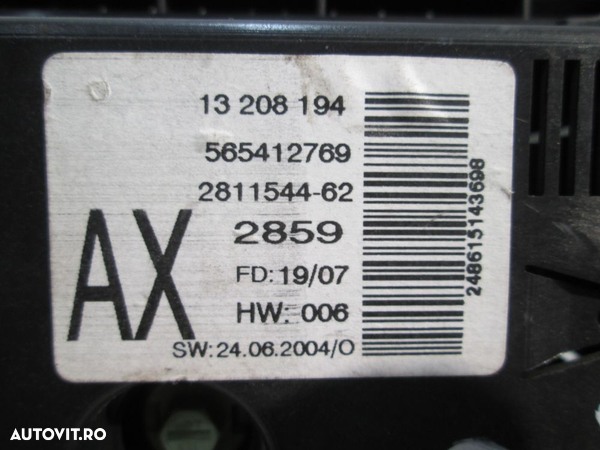 Display bord Opel Astra H / Zafira B an 2004 2005 2006 2007 2008 2009 2010 2011 cod 13208194 - 2