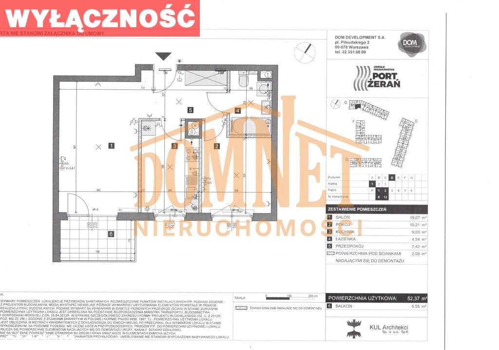 Idealne 2-pokojowe nowoczesne 52 m² z balkonem-0