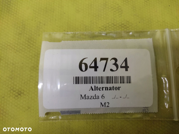 MAZDA 6 1.8 16V ALTERNATOR A3TG0091 - 9