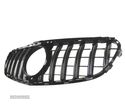 GRELHA FRONTAL PARA MERCEDES CLASSE E W212 13-16 PANAMERICANA GT PRETO BRILHANTE - 2