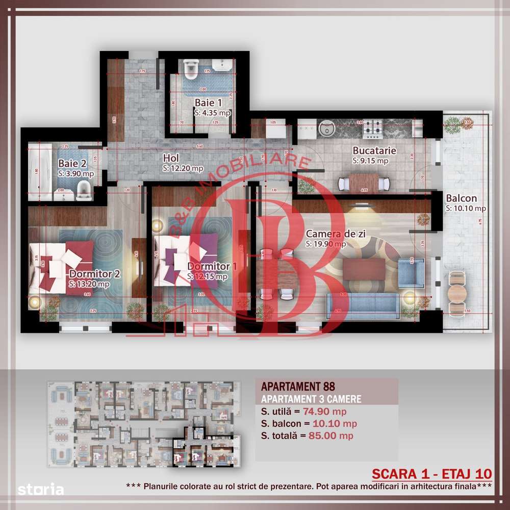 Apartament 3 camere compact Titan Pallady Metrou Nicolae Teclu