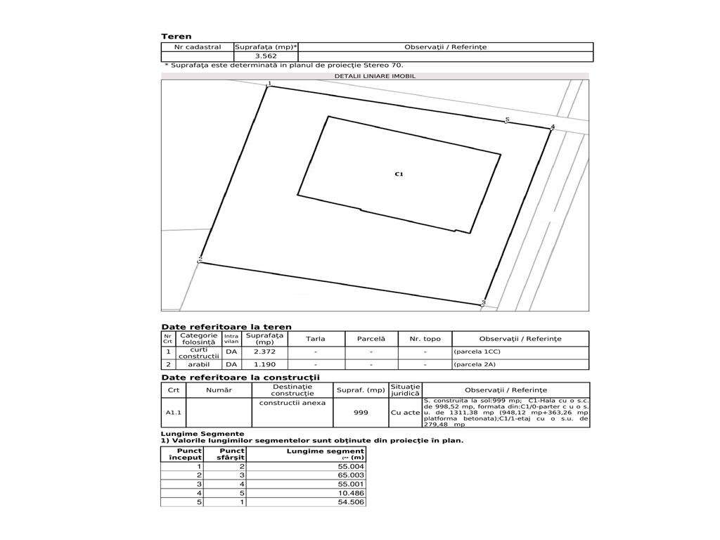 Hala 1300 MP, teren 3562 MP, E583 - Zona Bras - Imagine principală: 4/8