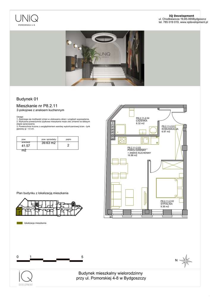 Pomorska | mieszkanie 2-pok. | P8.2.11 - Pełny obrazek: 2/7