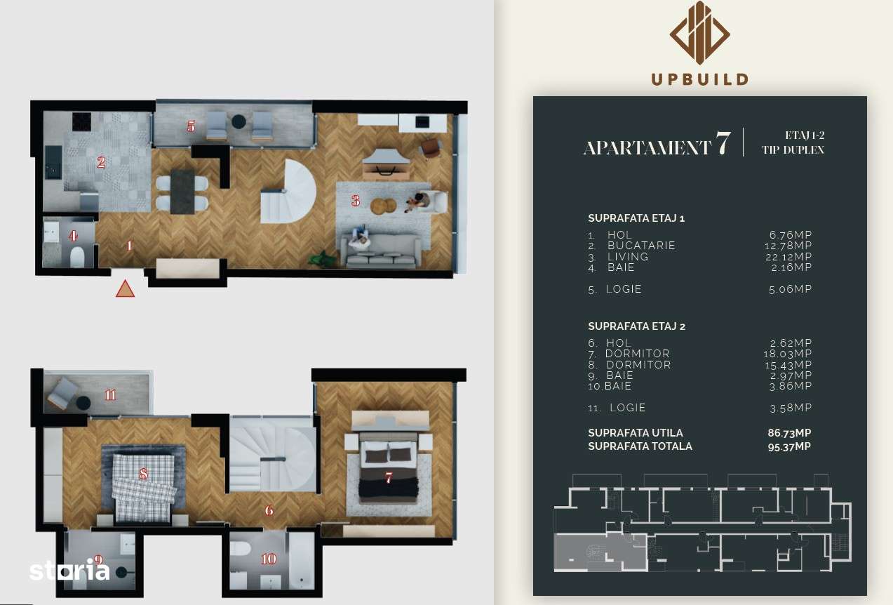 Duplex Modern pe 2 Niveluri în THE URBAN BOUTIQUE-3