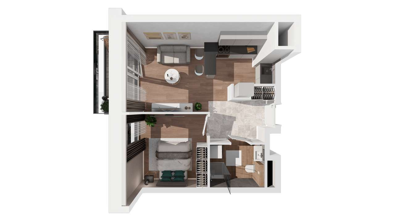 Gaja Park Apartament B.10 - Pełny obrazek: 4/13