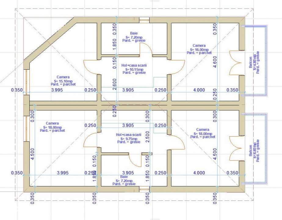 Duplex de 4 camere, 120 mp, zona Fagului-2