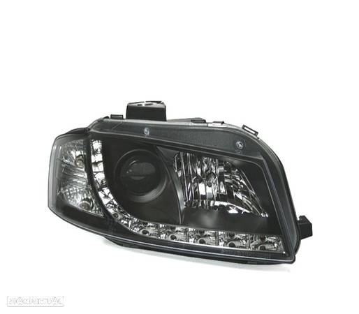 FARÓIS LUZ DIURNA LED COM PROJETOR PARA AUDI A3 8P - 2