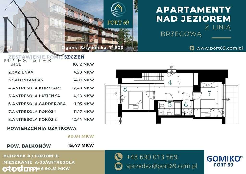 Apartament z antresolą i własnym portem-19