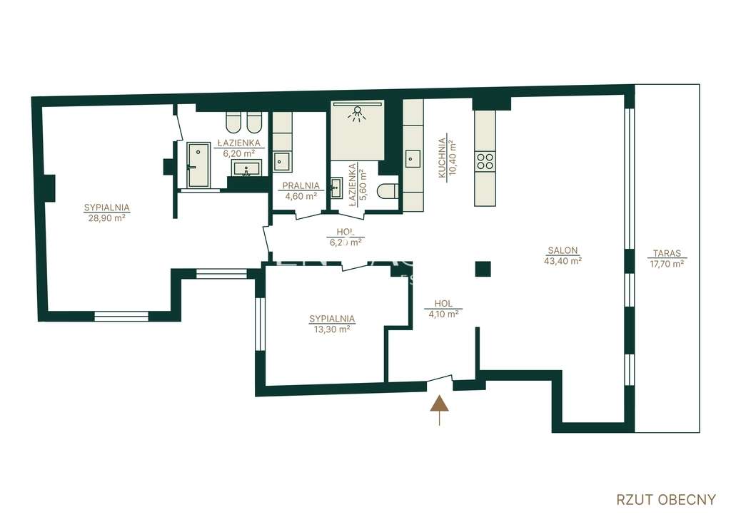 Biały kruk | Kamienica | 123 m2 | Taras 18 m2-14