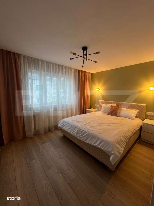 Apartament renovat, 2 camere, 50 mp, geam la baie, zona George Enescu - Imagine principală: 1/13