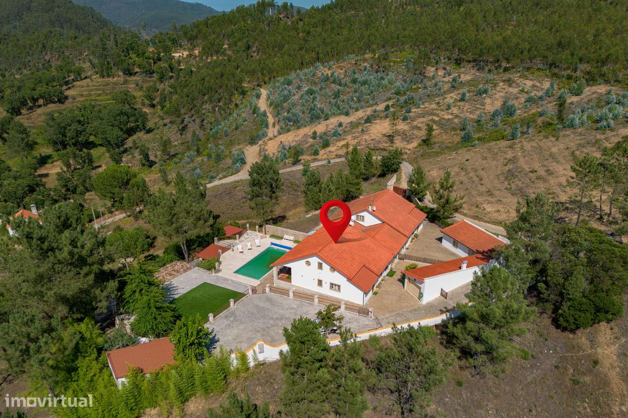 Moradia T2+2 | Piscina e Jardim | Vista Rio Zezêre | Dornes-47