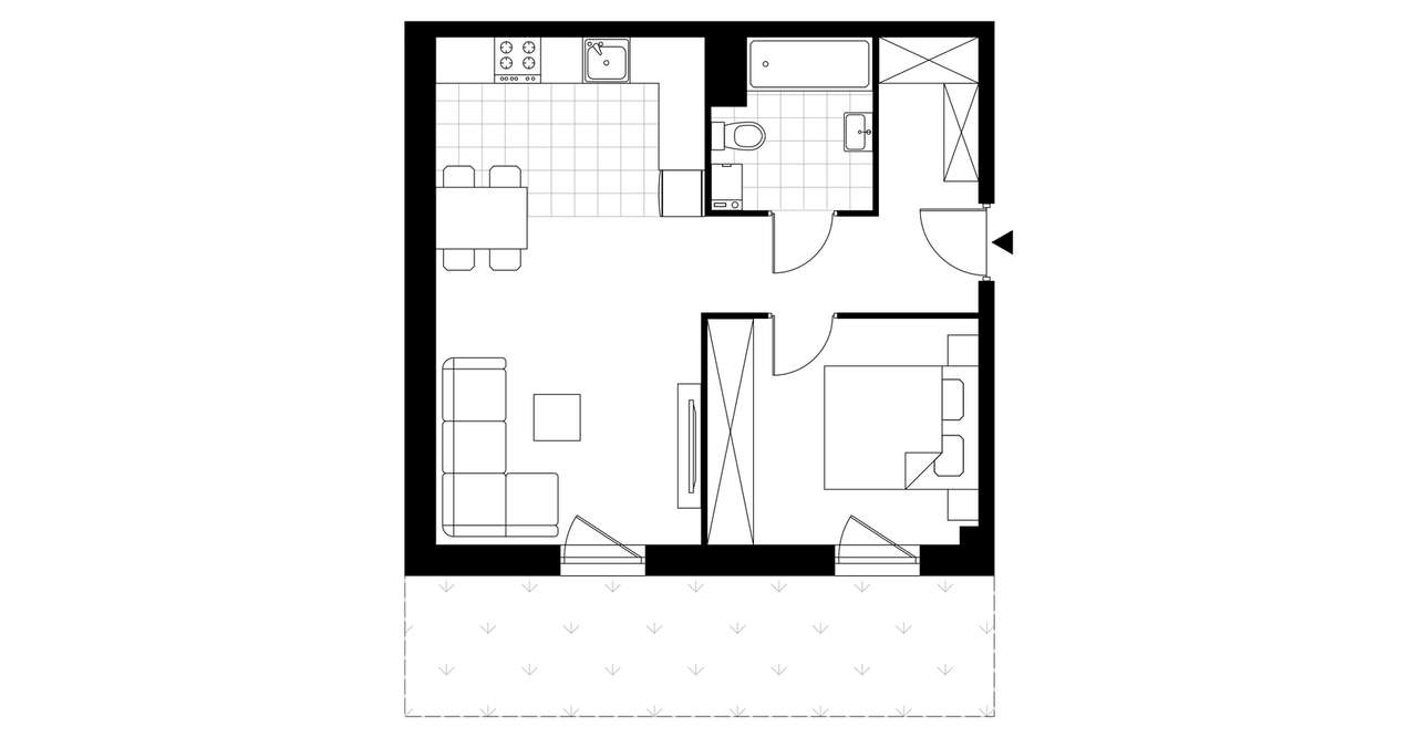 Pod Jeleniami | mieszkanie 2-pok. | A1.1/8 - Pełny obrazek: 4/9