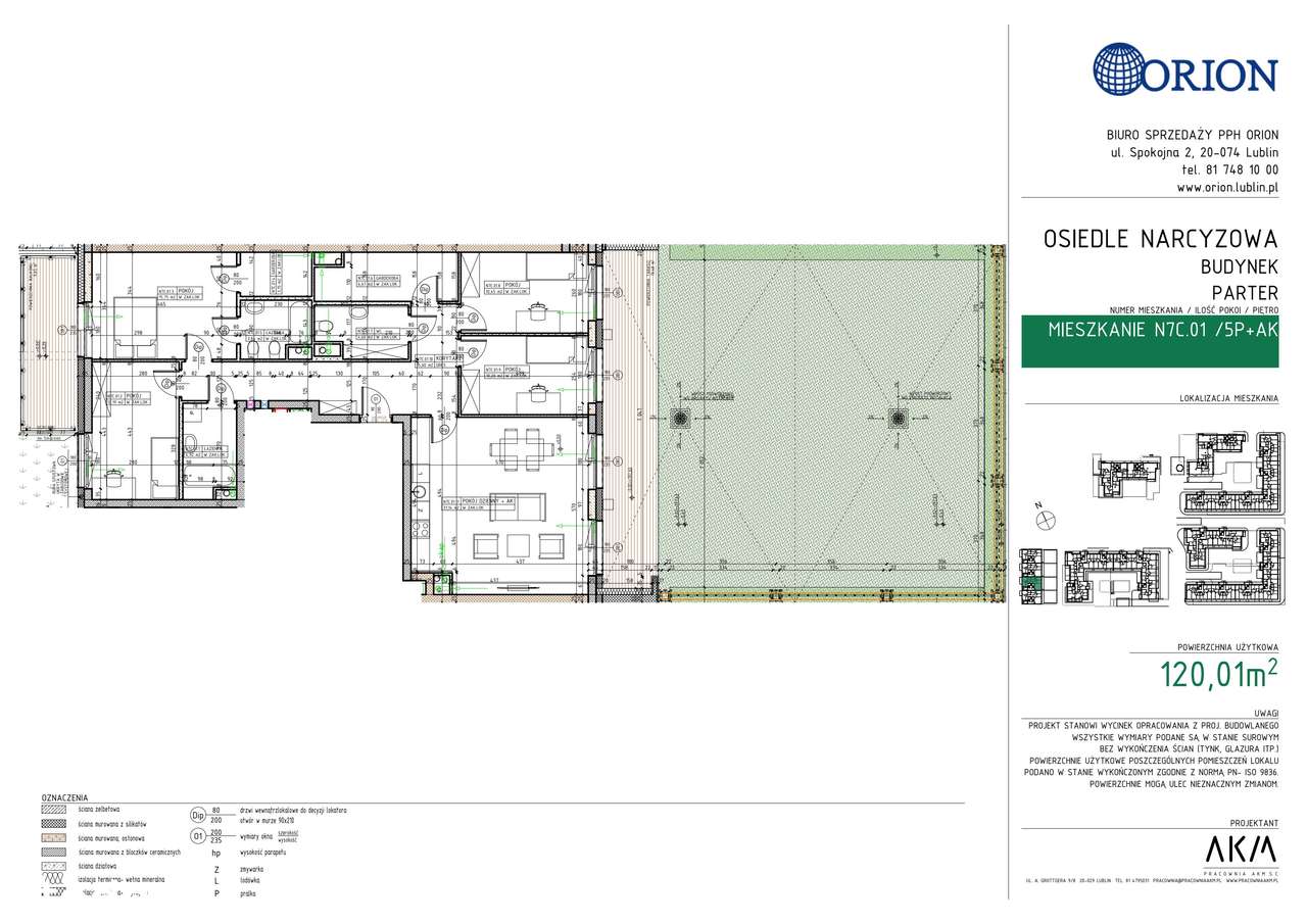 5-pokojowe mieszkanie 120m2 + ogródek Bez Prowizji - Pełny obrazek: 2/7