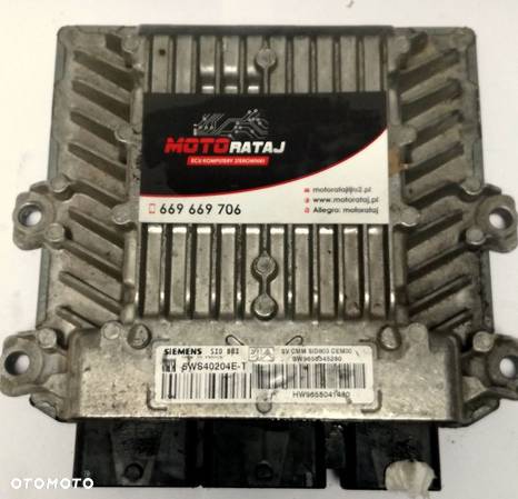 KOMPUTER PEUGEOT 407 5WS40204ET 9658345280 SID803 - 1