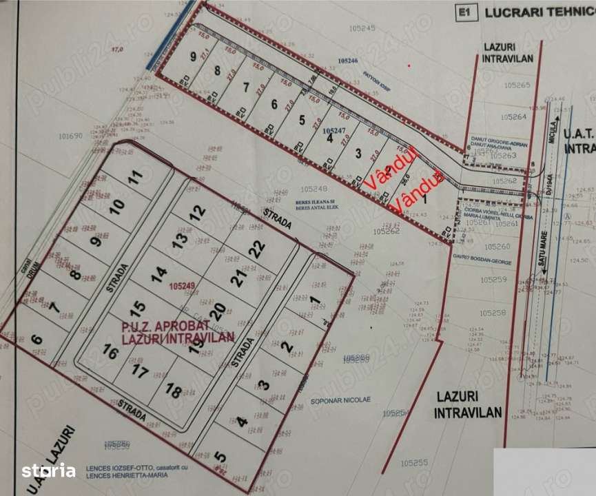 Teren intravilan de vanzare – Zona Aquastar / Str. Gorunului – 406 - Imagine principală: 4/10