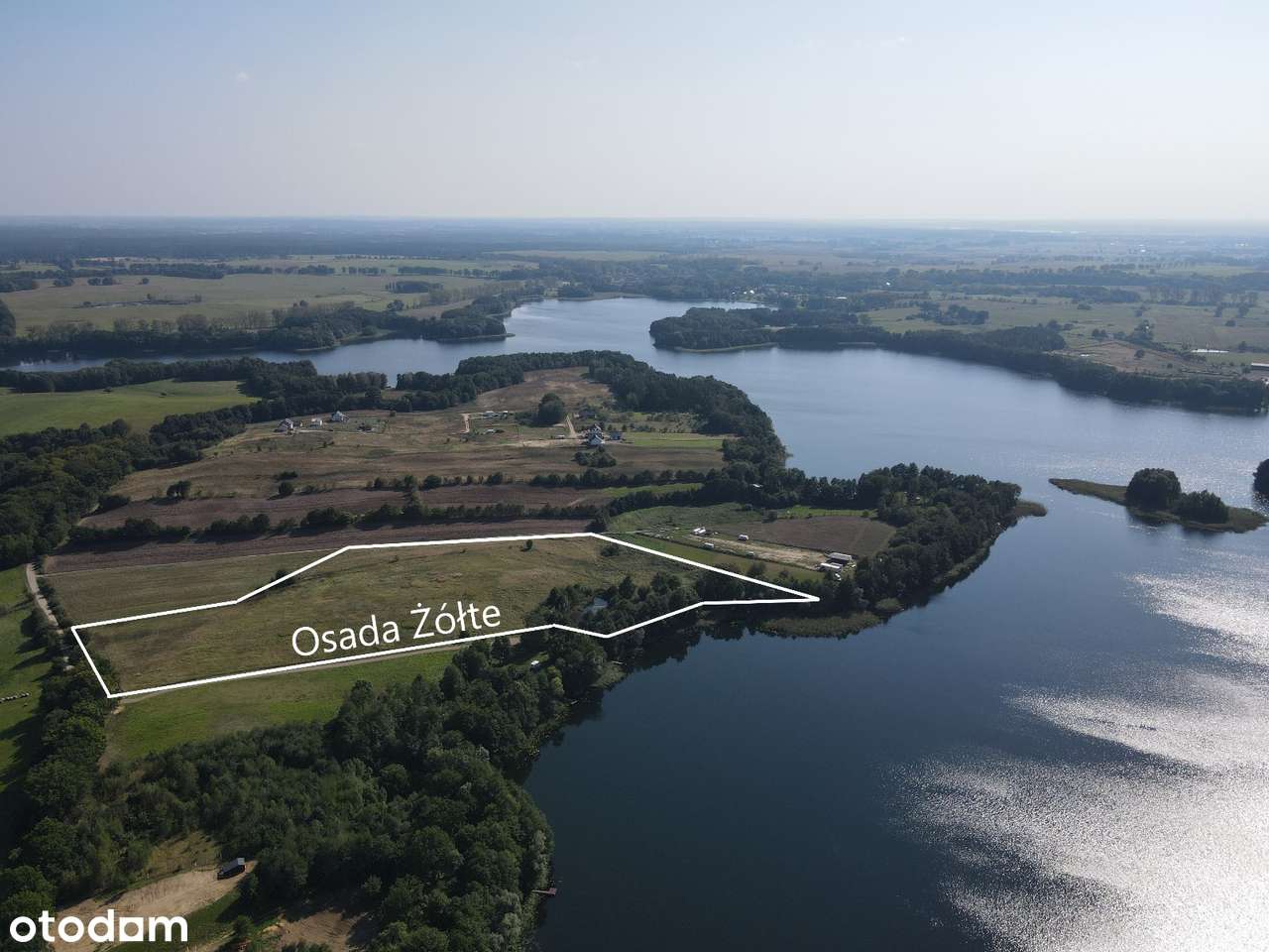 Działka z widokiem na jezioro  – Osada Żółte, dostęp do jeziora.-3