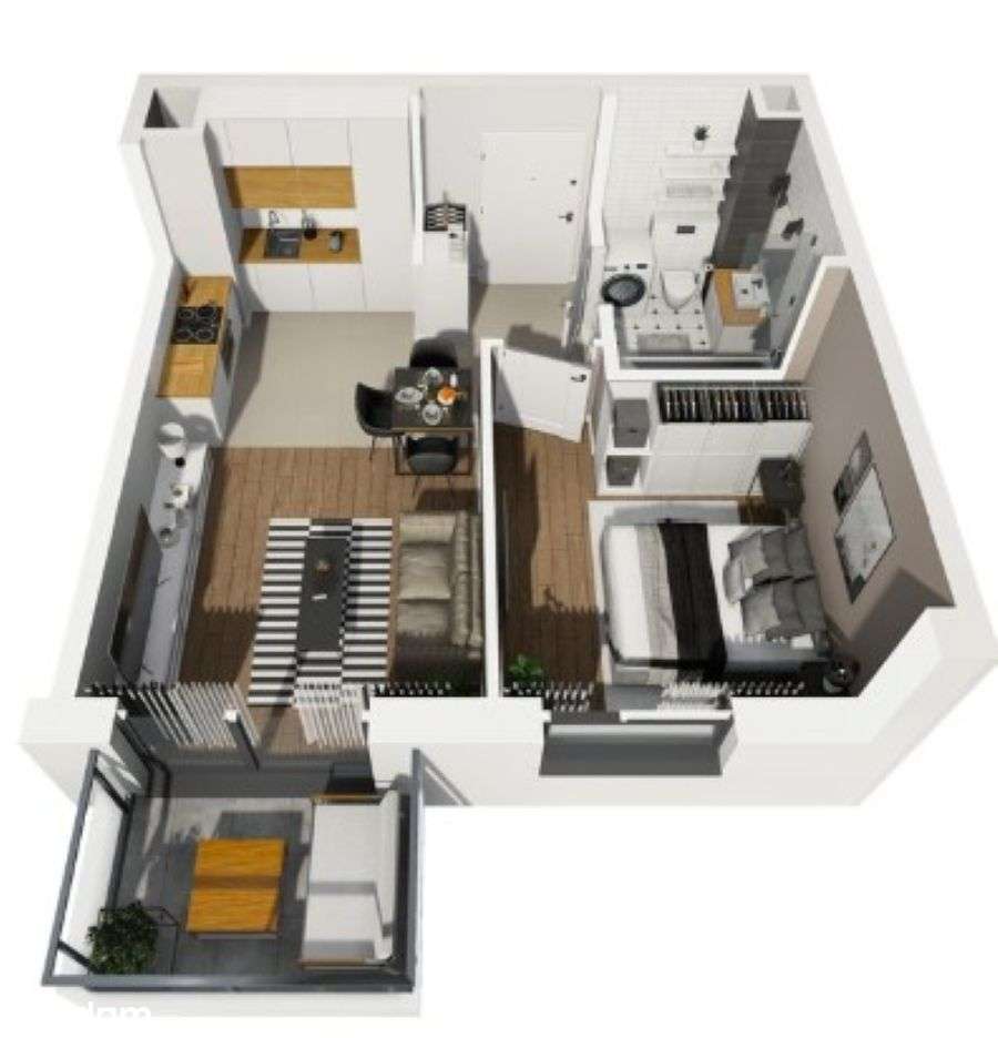 GOTOWE | 2 pokoje | widok na park | ostatnie piętro | BEZ PROWIZJI/PCC - Pełny obrazek: 1/4