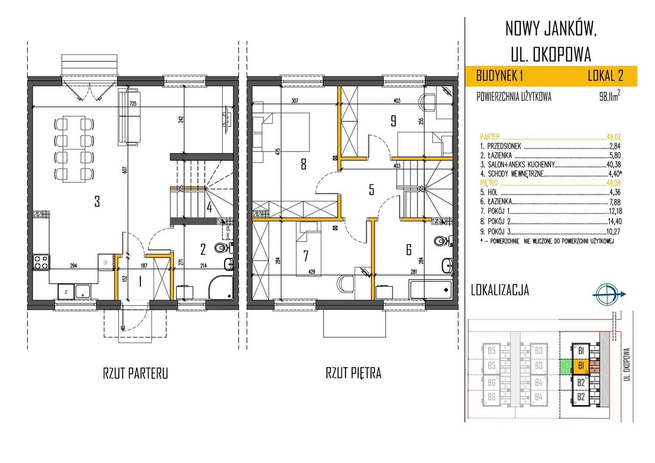 Nowoczesny segment 98,11 m²  Nowy Janków - ogródek 48 m² + dwa miejsca-3