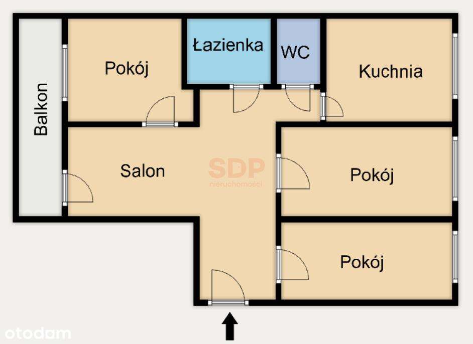 4 Pokoje|Okazja inwestycyjna - Pełny obrazek: 4/15