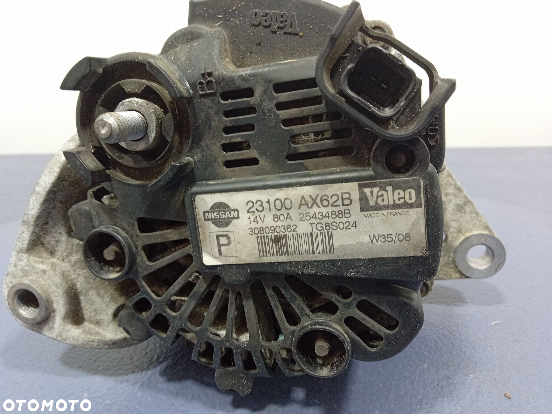 NISSAN MICRA III K12 1.2 16V ALTERNATOR 80A 23100AX62B - 7