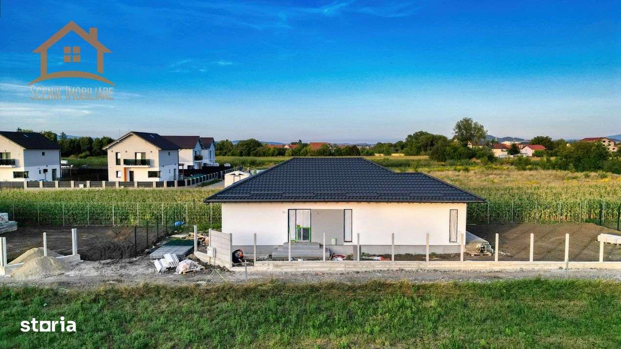 Casa noua, regim parter, mini cartier rezidential in Stupini-4