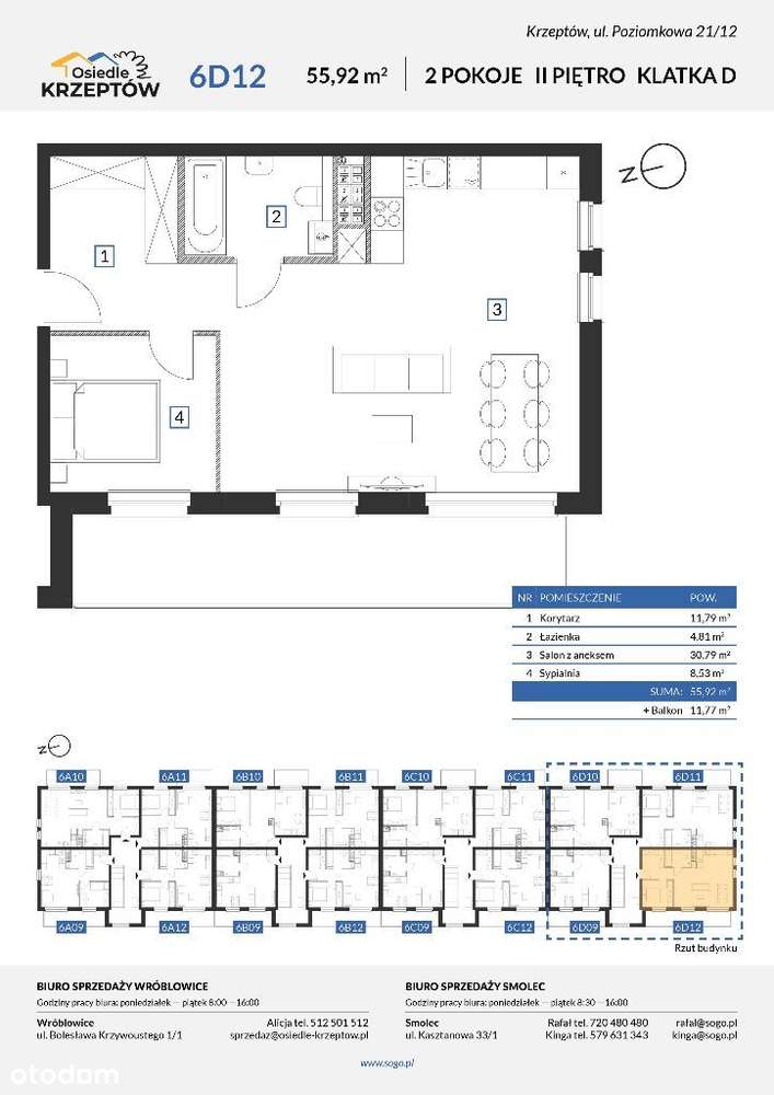 92m² DWUPOZIOMOWE przy lesie+BALKON 11m²+parking - Pełny obrazek: 2/11