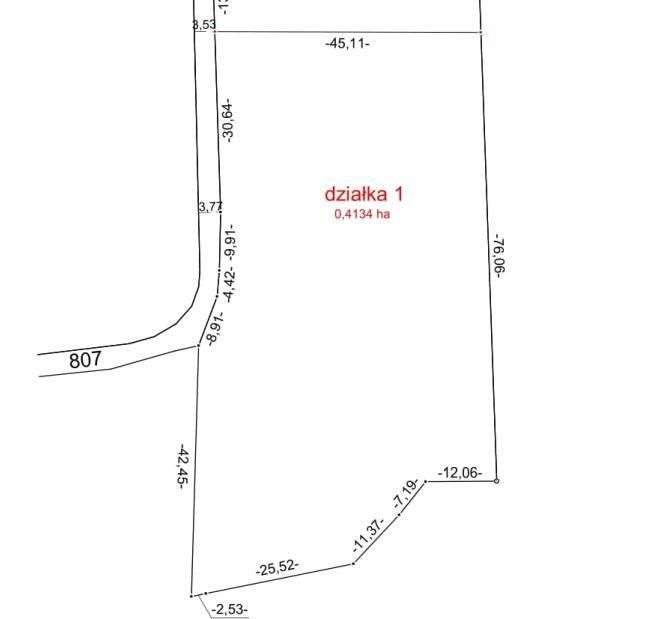 Działka usługowa 4130 m2 Facimiech koło Skawiny - Pełny obrazek: 5/6