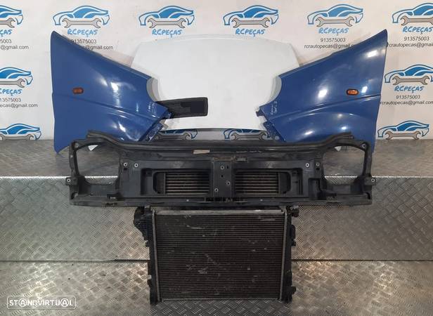 FRENTE COMPLETA RENAULT TRAFIC II 2 MK2 FASE II 2 CAPOT PARACHOQUES GUARDA-LAMAS OTICAS RADIADOR VENTILADOR FRENTE FIBRA REFORÇO - 7