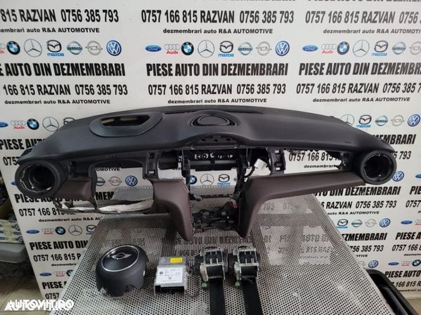 Plansa Bord Kit Airbag Mini Cooper One F54 F55 F56 F57 An 2014-2019 Cu Head Up Display Volan Stanga - 1