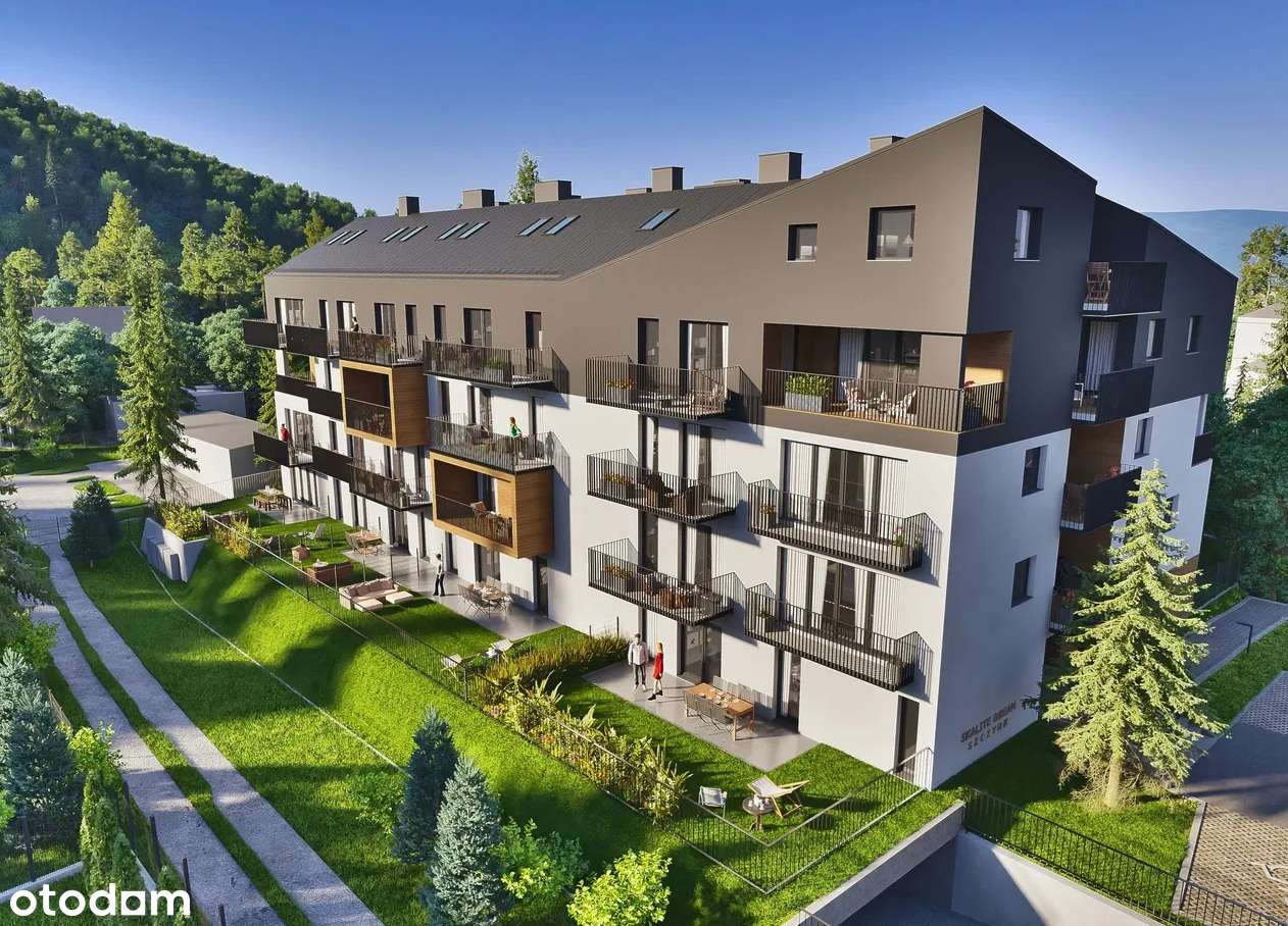 Kawalerka 33,29 m² z ogródkiem 32,10 m² – Szczyrk, ul. Graniczna-2