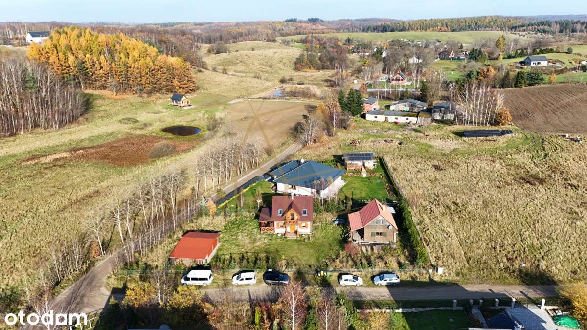 Sielski Dom/ Okiennice/Dom Gościnny/2 Garaże/Las-14