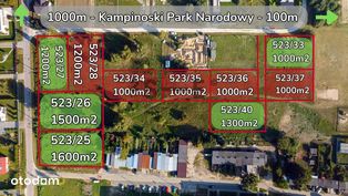 Działka budowlana*1300m*Mpzp*Media*Kampinos*Fv Vat