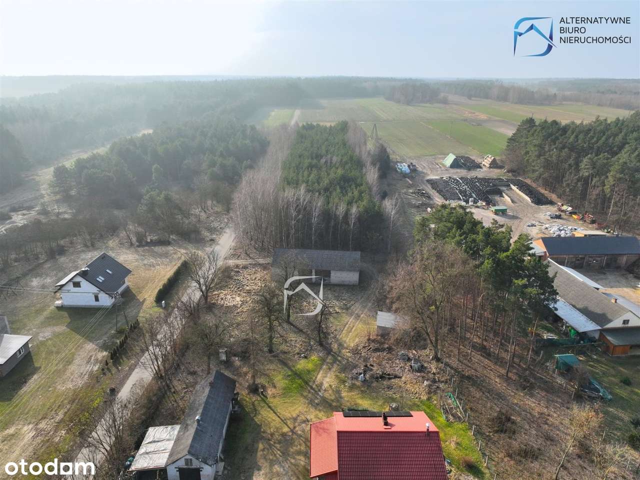Ustawna działka w leśnym zaciszu z budynkiem gosp - Pełny obrazek: 4/8
