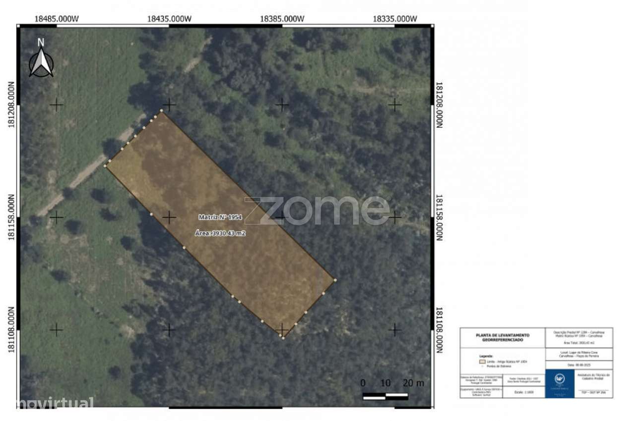Terreno Rústico com 3.930 m2 na Carvalhosa, Paços de Ferreira - Grande imagem: 2/15