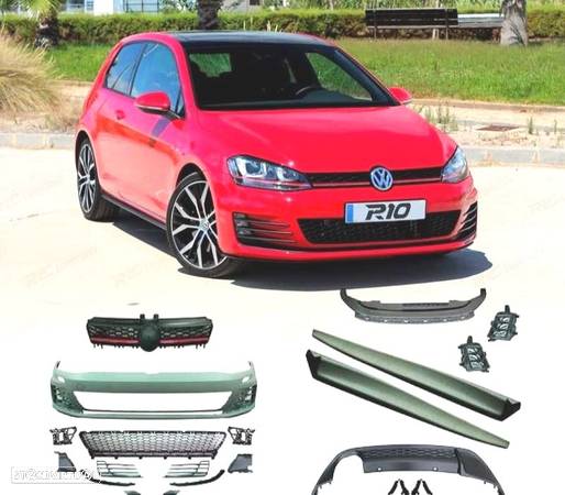 KIT CARROCERIA PARA VOLKSWAGEN VW GOLF 7 LOOK GTI 12-17 SRA - 1