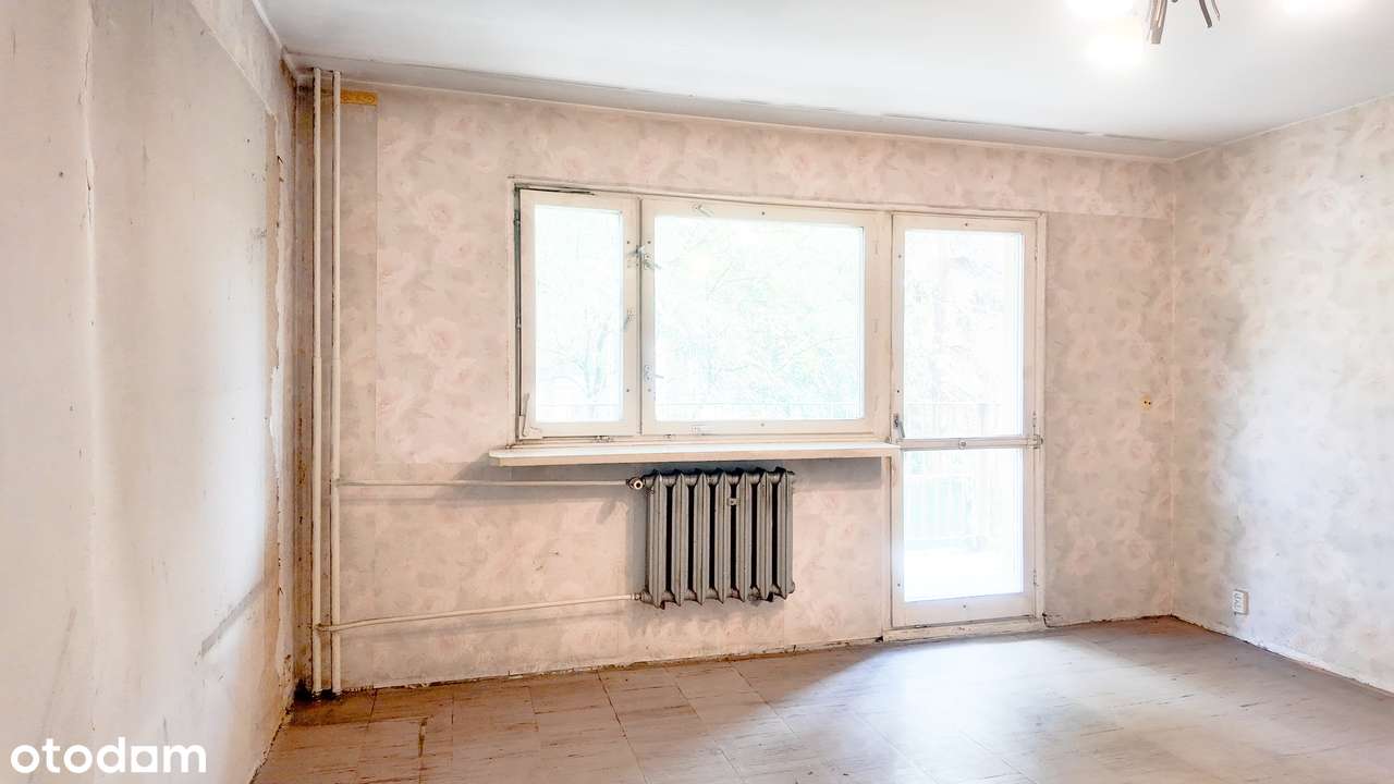 Czyżyny | kawalerka do aranżacji na 2 pokoje | przestronny balkon - Pełny obrazek: 5/12