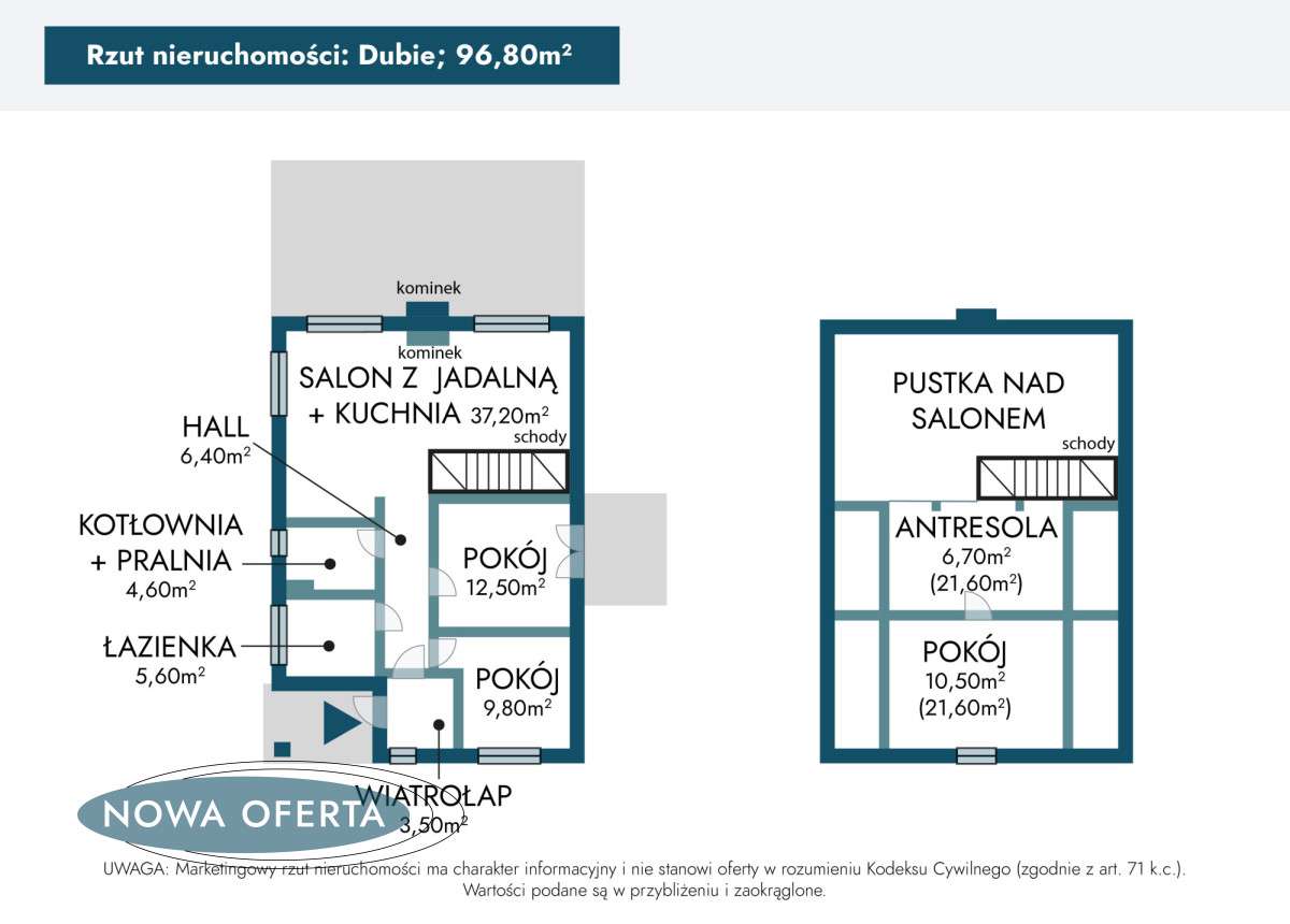 Nowoczesny dom z antresolą i dużą działką – Dubie - Pełny obrazek: 3/20