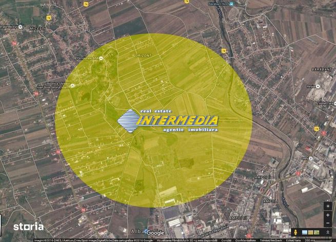 2040 mp Teren de vanzare Alba Iulia iesire Cluj