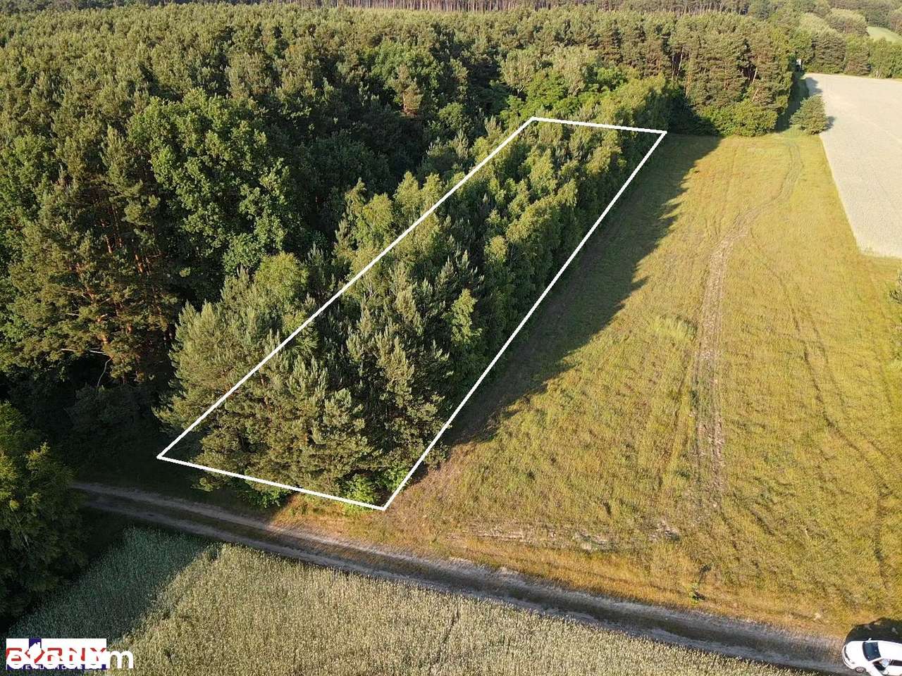 Działka rolna , porośnięta drzewami, Bąkowa Góra-5