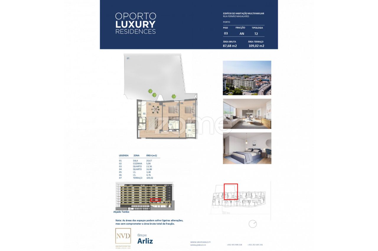 Novo empreendimento Oporto Luxury Residences - Apartamento T2