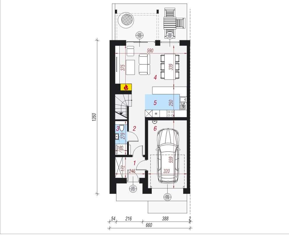 Bliźniak z garażem, 4 sypialnie, BEZ prowizji - Pełny obrazek: 5/11