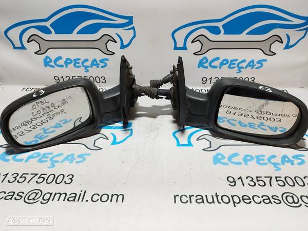 ESPELHO RETROVISOR ESQUERDO DIREITO OPEL COMBO C 24420988 24420982 CORSA C MANUAL ESPELHOS RETROVISORES - 2