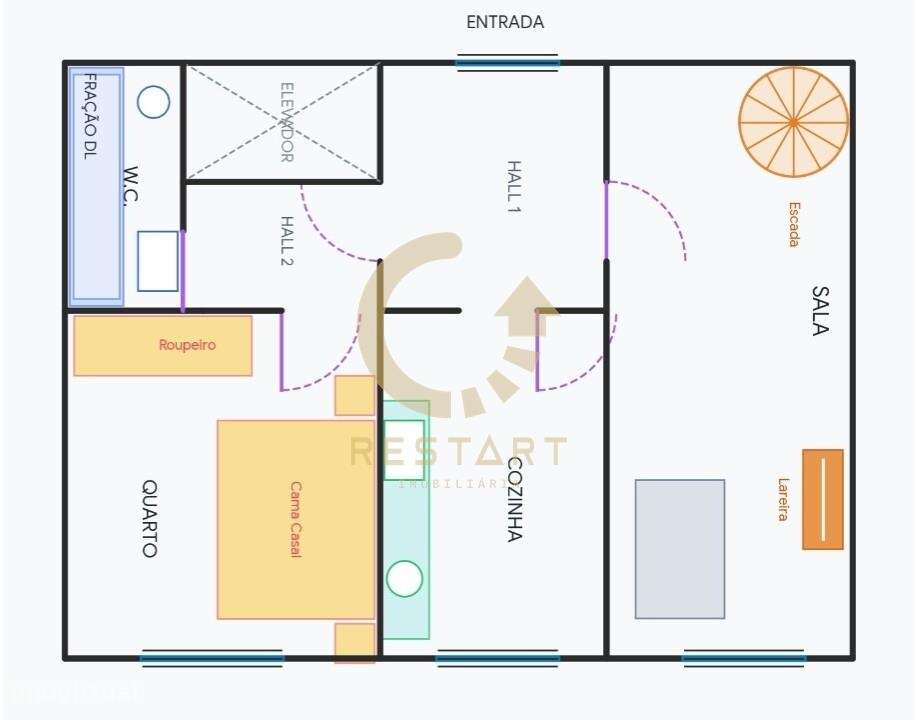 Apartamento T1 com Potencial de Modernização – Matosinhos-24
