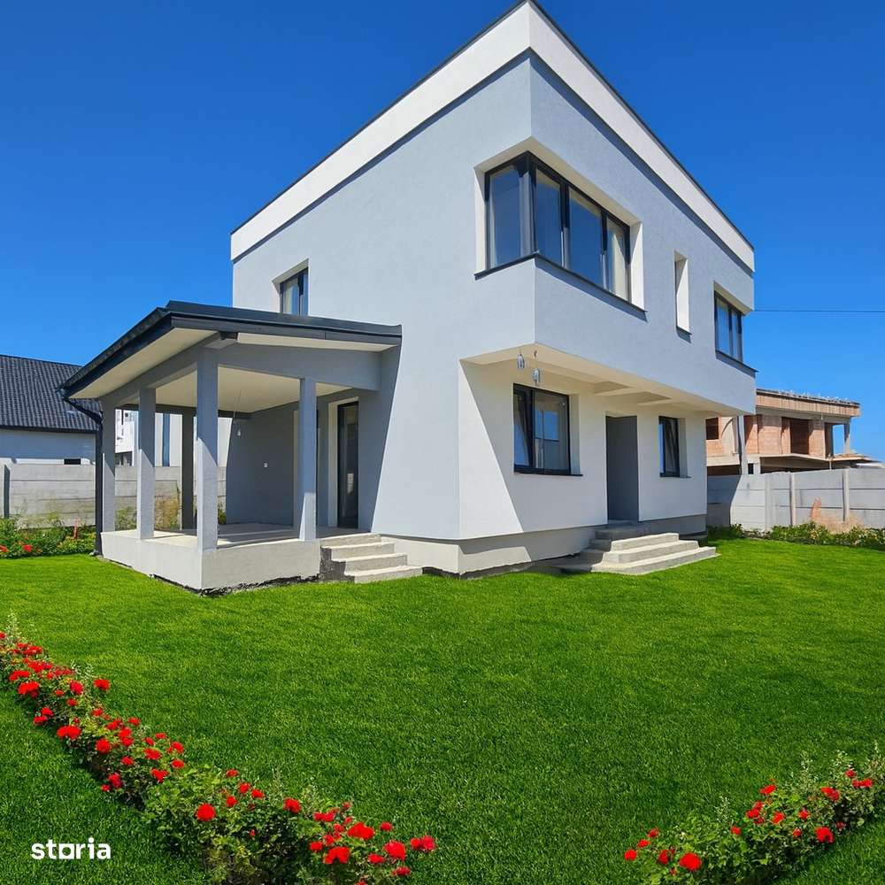 Vila 4 camere, vedere la lac, finisaje premium – 350 m² teren-0