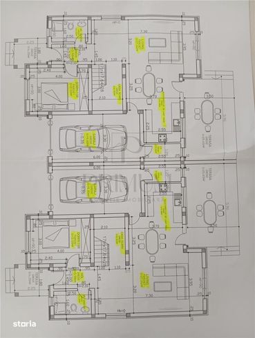 Duplex despartit prin garaj - 130 mp utili - teren 450 mp - toate util-4